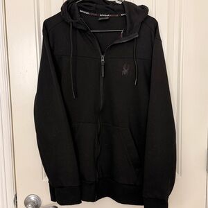 Spyder Men's Black Zip-Up Sweater